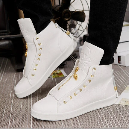Hot Sale Latest Ver Men Shoes Leather High-Top Shoe Fashion Man Hip-hop  Shoes Sapatos Male Zapato Sapato Flat Schuh Casual Shoes | Обувь |  АлиЭкспресс