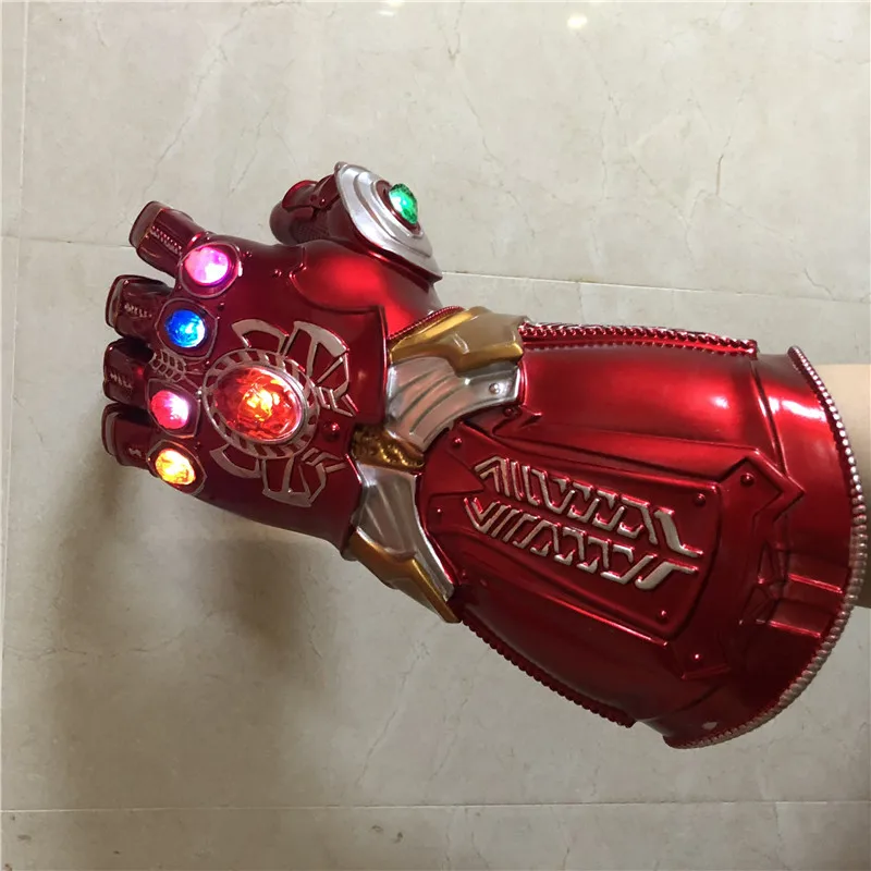 1:1 светодиодный светильник Thanos Gauntlet War cosplay светодиодный перчатки подарок костюм Хэллоуин реквизит