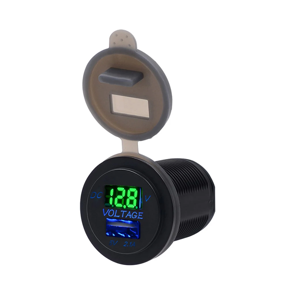 Зарядных порта USB для автомобиля Водонепроницаемый Мощность выход 5V 2.1A Цифровой