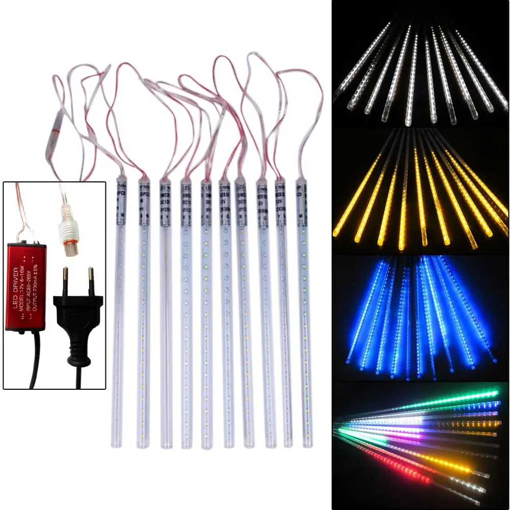Горячая продажа 10 шт. 2835SMD 30 см 360LED водонепроницаемый Метеоритный дождь Дождь