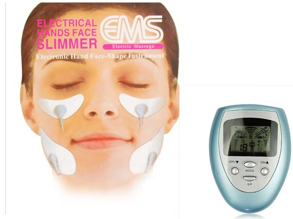 

Newest upgrade Electric Hand & Face Slimmer Massager Slimming Electronic Pulse Burn Fat +4 pads free shipping