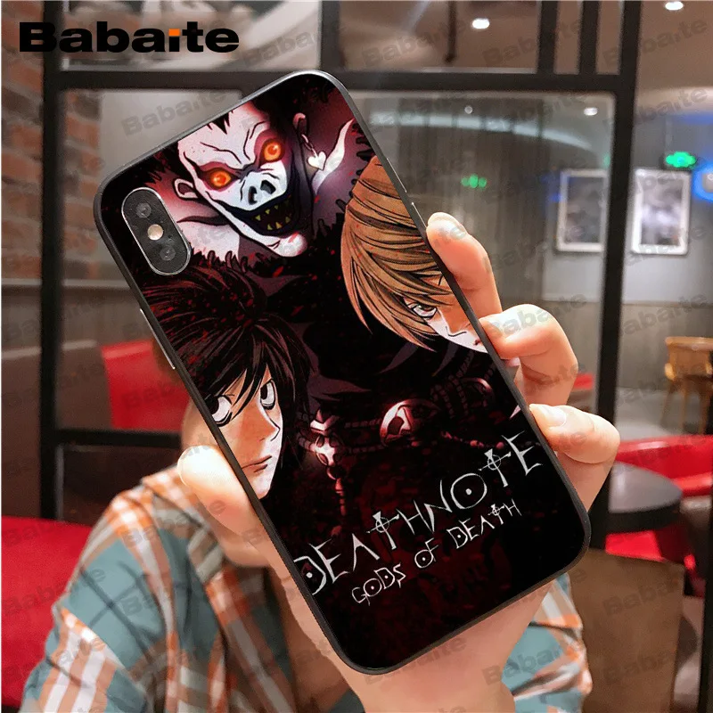 Чехол для iphone 11Pro max с изображением героев мультфильма Death Note роскошный уникальный