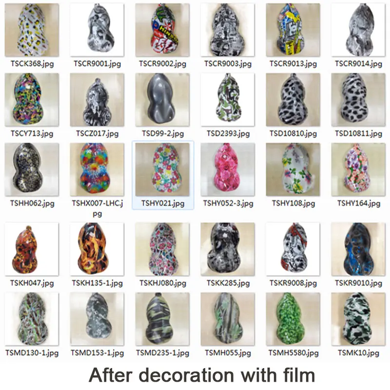 Белые и черные 10 шт./лот пластиковые скоростные формы гидрографические пленки