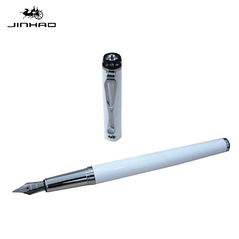 Jinhao 301 Роскошная перьевая ручка 0,38 мм 0,5 мм высококачественные металлические чернильные ручки для рождественского подарка