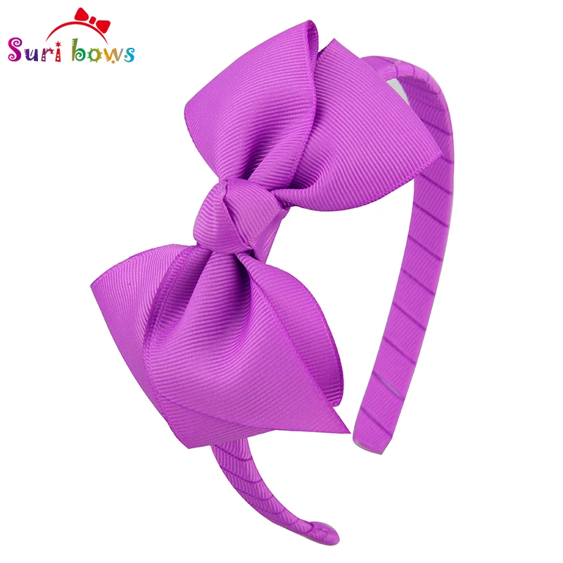 1 шт. Сури луки Hairbands одноцветное Ленты haribow Обувь для девочек ленты волос Банданы