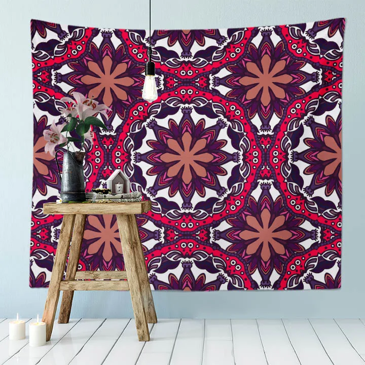 Гобелен с мандалой домашнее настенное искусство подвесное индийское украшение
