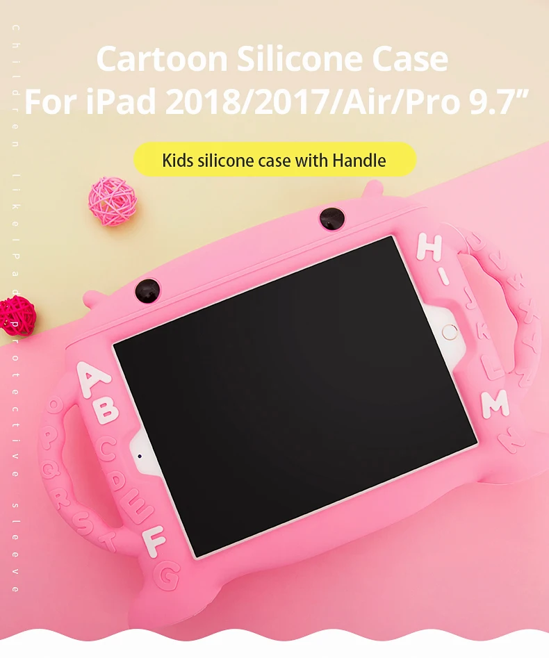 CHINFAI 1:1 безопасный Чехол для детей для iPad A1822 A1893 противоударный мягкий силиконовый моющийся чехол для iPad Air 1 2 3/iPad Pro 9,7