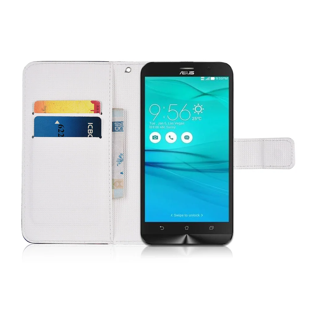 Чехол-книжка для Asus Zenfone GO ZB450KL ZB452KG ZB 450KL 452KG 450 452 ТПУ из искусственной кожи |