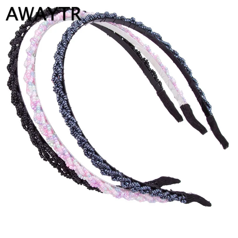 1 шт. обруч для волос с кристаллами и бусинами тиара девочек женщин свадебные