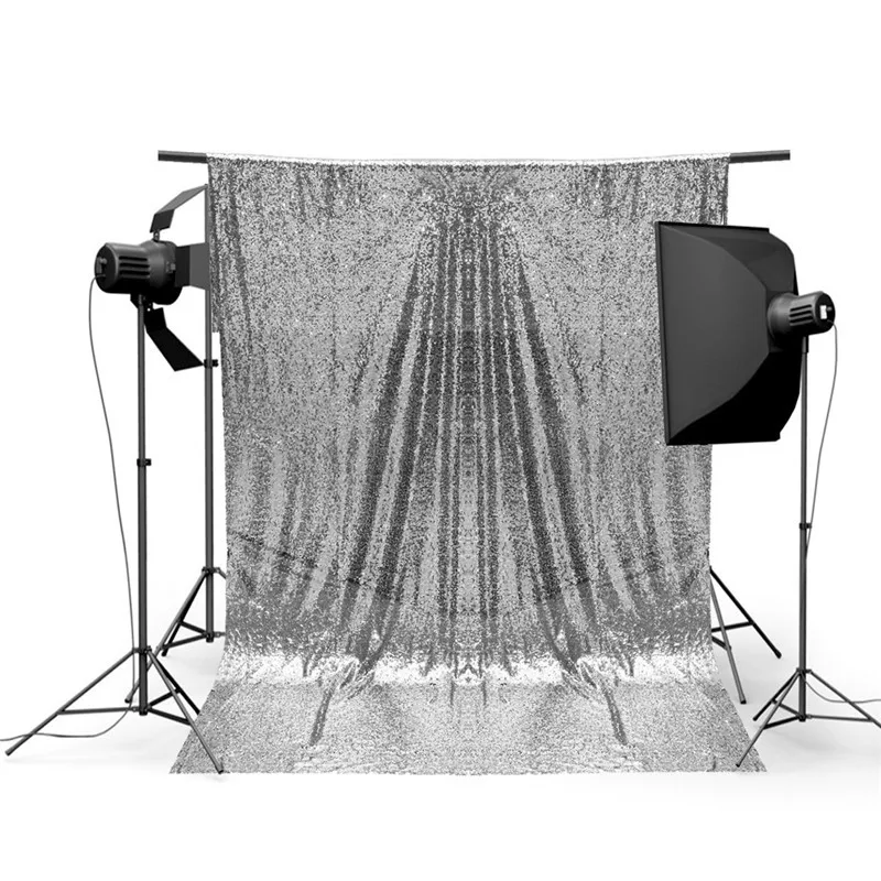 Завышение 4x6FT серебряные блестки ткань фон для фотографии студия скатерть для фона Свадебный декор одежды лоскутный материал