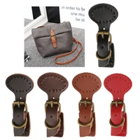 1 set 4 faux sew on leather magnetic snap buckles diy bag handbag replacement