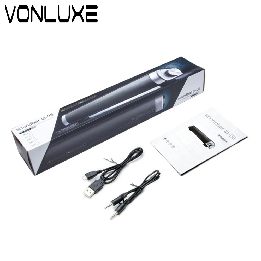 Vonluxe колонны для компьютера Bluetooth Динамик Саундбар ТВ Sound Bar домашний Театр