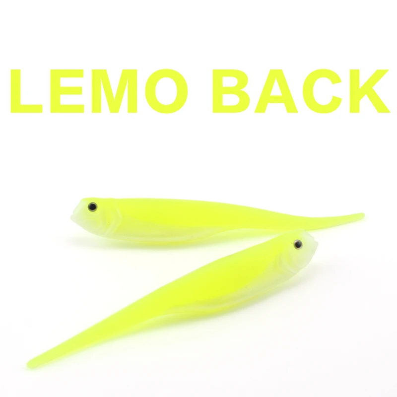 LEMO BACK Лидер продаж, наживки для рыбалки, 4 шт./pk, Мягкая наживка, 13 см* 13 г, искусственные приманки для рыбалка на сельдь, джиг, голова, приманка - Цвет: LEMO BACK