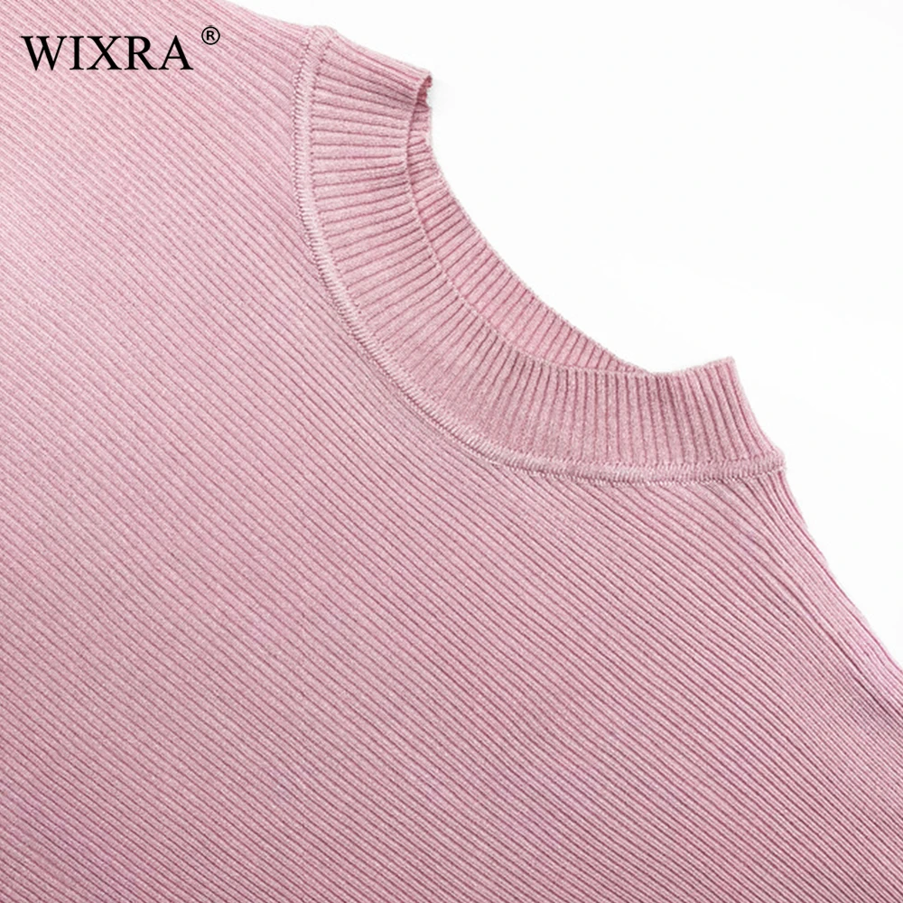 Wixra 2018 Pullovers Sweaters Loose O Neck Solid Sweater Fashion Casual Knitted Women's Clothing Spring Autumn Winter Hot | Женская