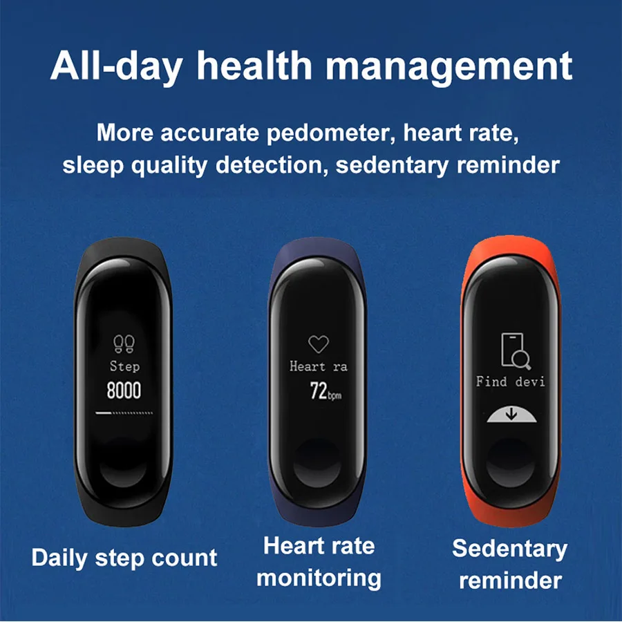 [Глобальная версия] Xiaomi mi Band 3 band фитнес трекер монитор сердечного ритма 0 78 ''OLED