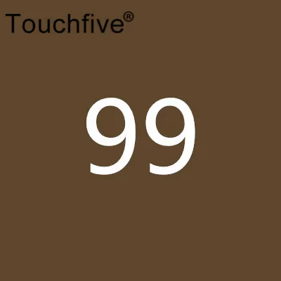 99 TOUCHFIVE дополнительный цвет двойная головка художественные маркеры Кисть ручка на спиртовой основе эскизные маркеры манга ручки для рисования товары для рукоделия - Цвет: 99