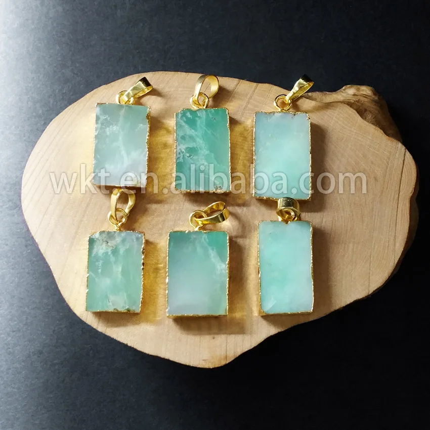 Новое поступление оптовая продажа подвеска из хризопразы WT- P692 модные подвески