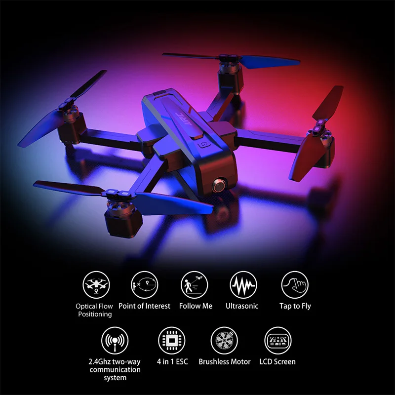 JJRC X11 5G wifi FPV с 2K камерой gps 20 минут время полета бесщеточный складной пульт