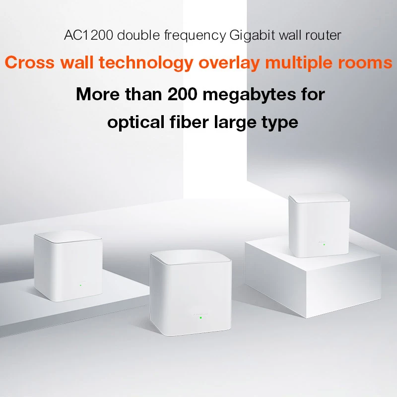 Tenda Nova MW5s двухдиапазонный гигабитный Wifi роутер сеточная WiFi система AC1200 для всего покрытия дома Wi-Fi мост, приложение удаленное управление