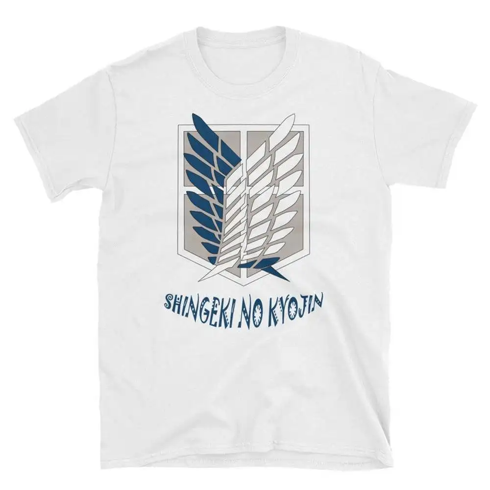 Attack on titan манга вентилятор любовника футболка с короткими рукавами в стиле