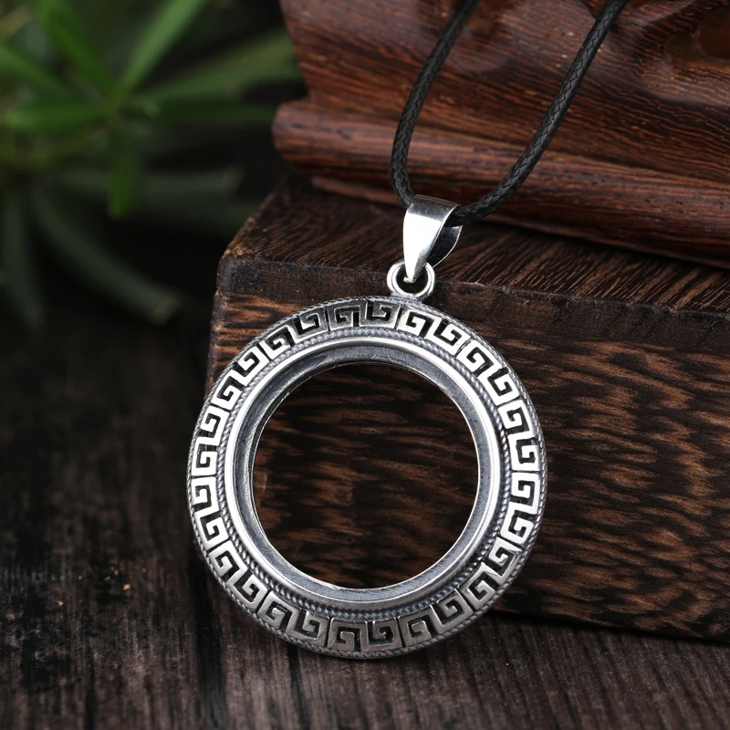 25mm 100% 925 Sterling-Silverr Color Gold plated women with amber wax and turquoise pendant blank