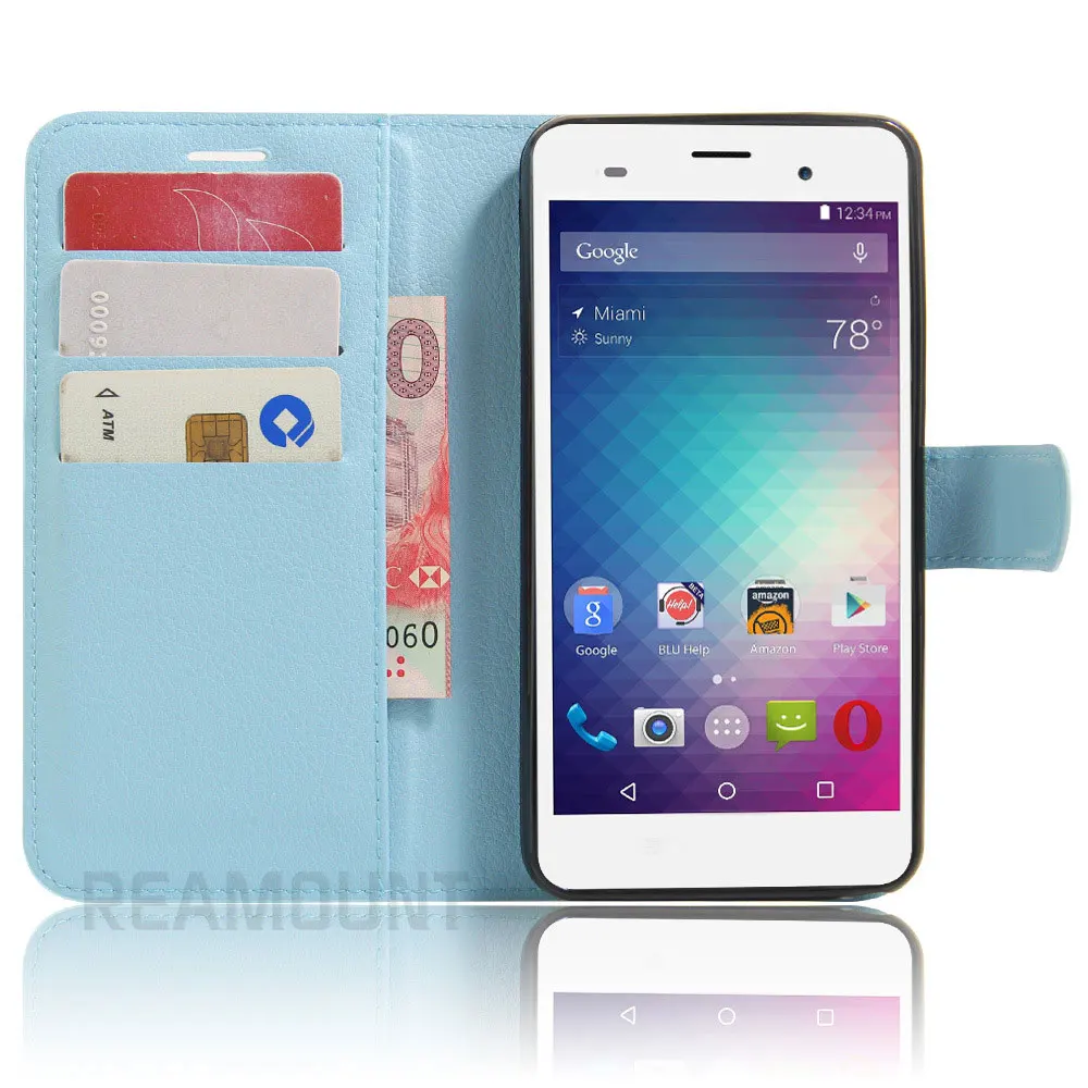 50 шт. чехол для BLU Advance 5 0 бумажник телефона из искусственной кожи держатель