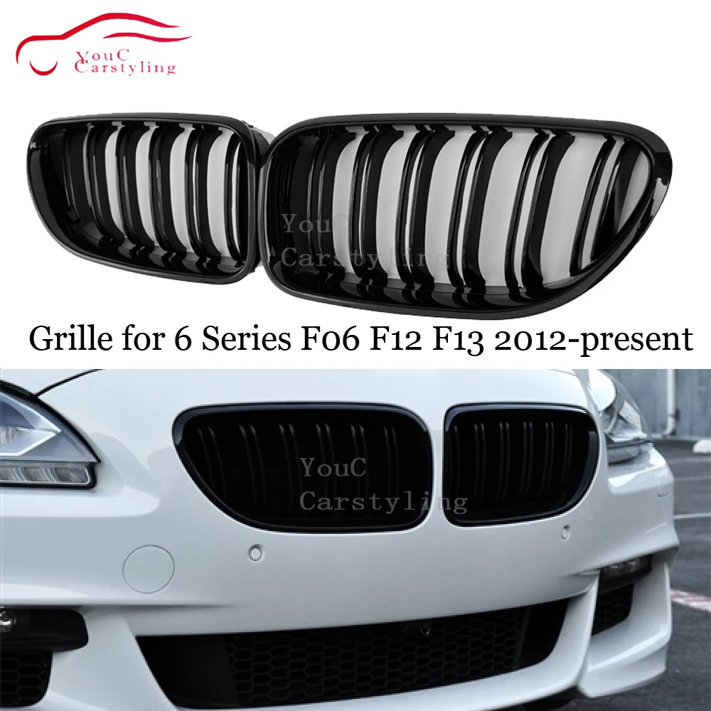 Решетка переднего бампера для BMW 6 серии F06 M6 F12 F13 2012 + 630i 640i 650i|Гоночные решетки| |