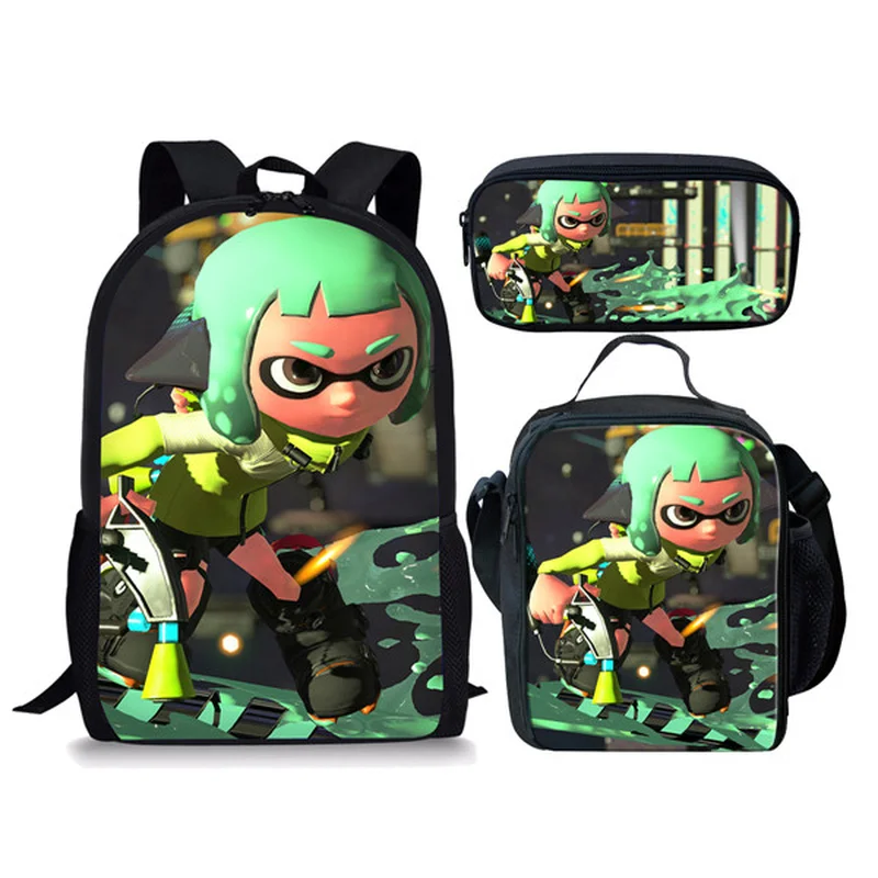 Лидер продаж 2021 школьные ранцы Splatoon рюкзаки для путешествий мальчиков
