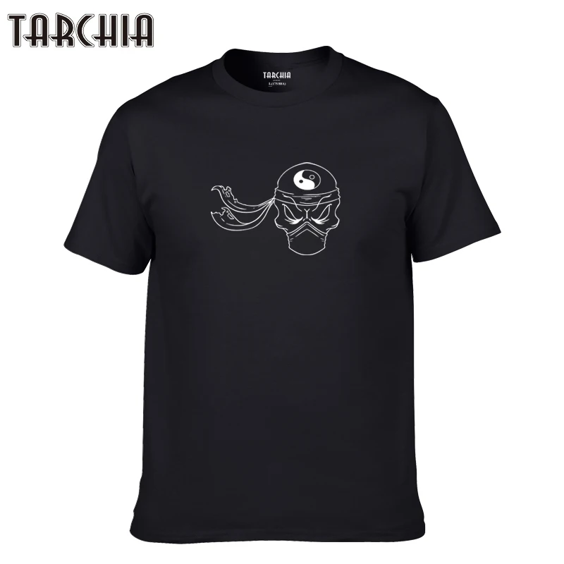 Футболка TARCHIA мужская с коротким рукавом хлопок забавная тенниска Повседневная