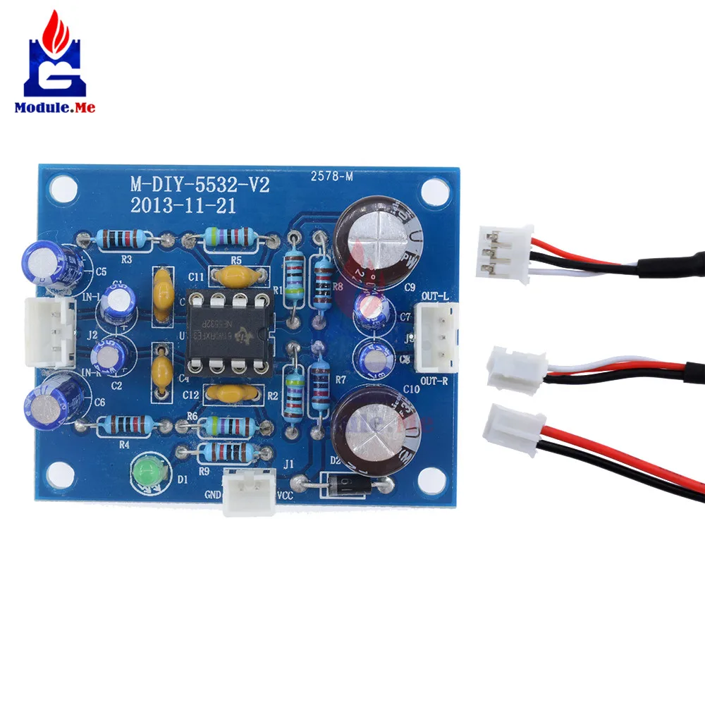 NE5532 OP-AMP HIFI предусилитель усилитель сигнала плата Bluetooth Предварительный усилитель Diy Kit Электронная печатная плата модуль усилителя