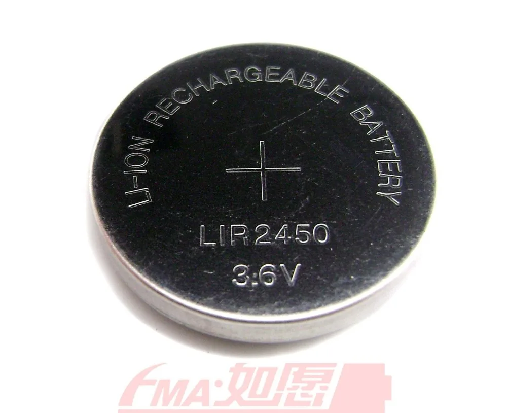Литий ионная аккумуляторная батарея/монетная Батарея 3 6 в 120 мАч LIR2450 CB31 CR2450|cr2450