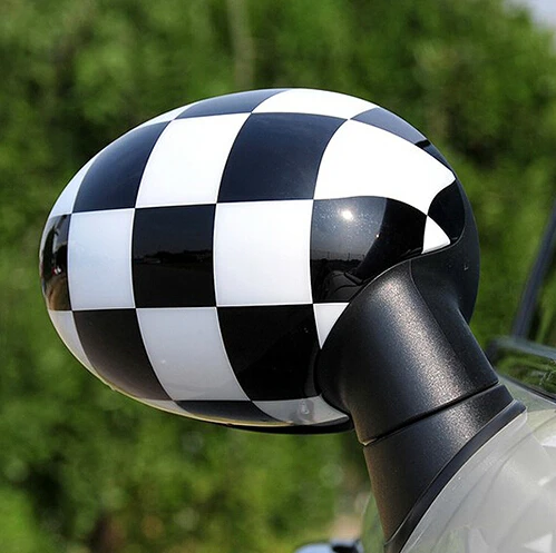 12Design!HD MINI Cooper mirrors sticker Smart car rear view cover decal PVC flag Car modification Vinyl film Clubman styling |