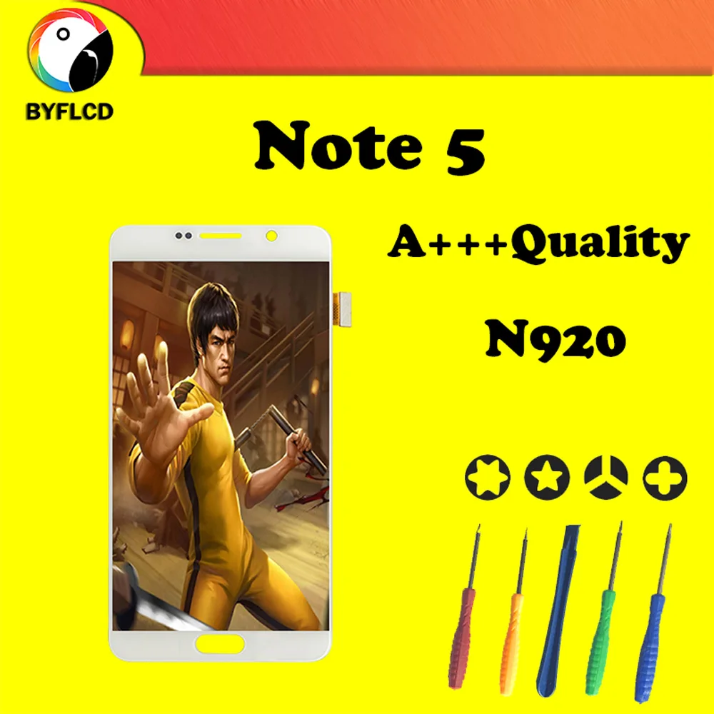 100% новый ЖК дисплей для samsung Note 5 N920F N920P N920A Galaxy сменный в сборе|Экраны мобильных