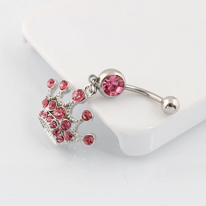 Кольца для пирсинга пупка 14 г хирургический стальной стержень