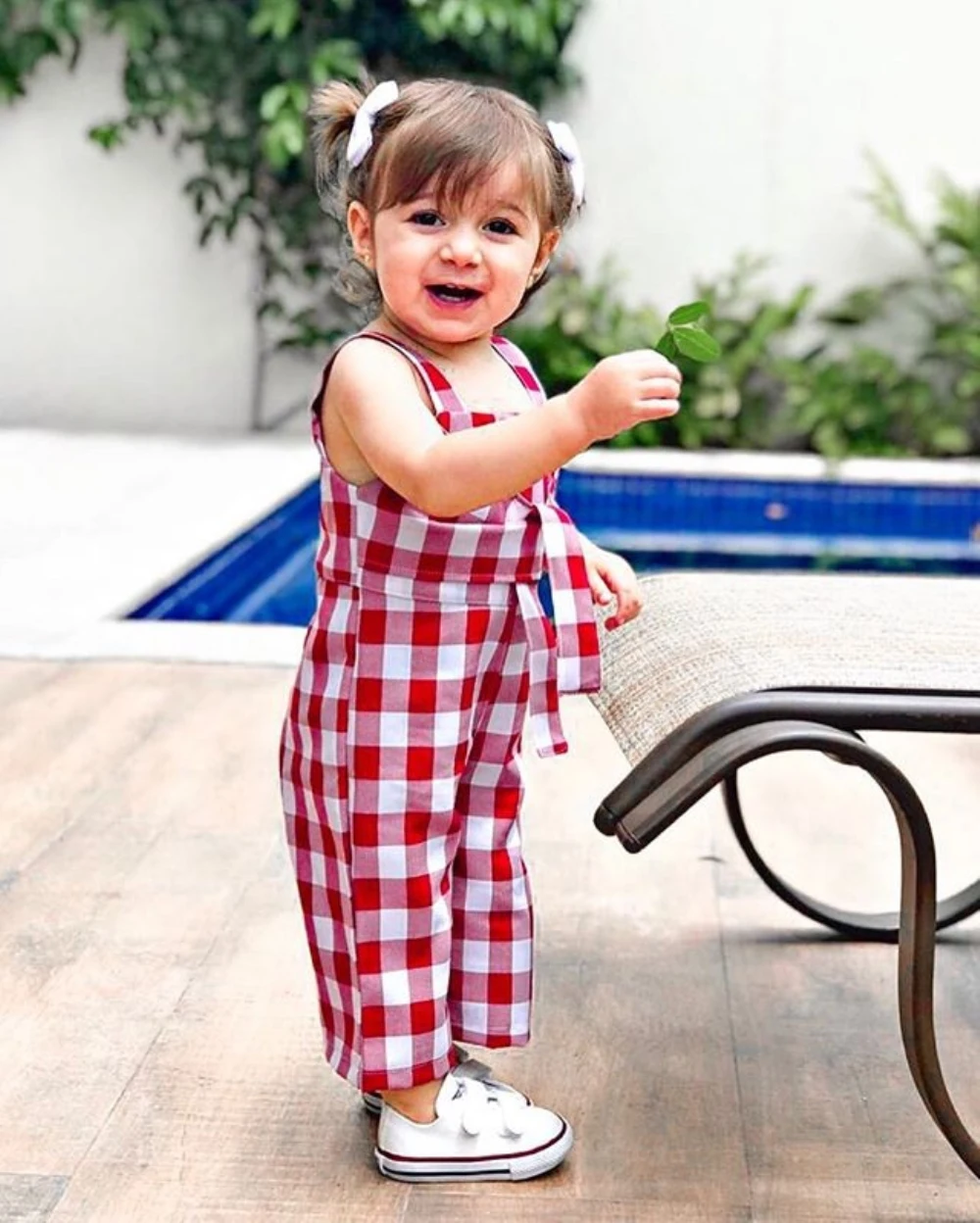 2019 г. летние красные ползунки в клеточку для маленьких девочек комбинезон