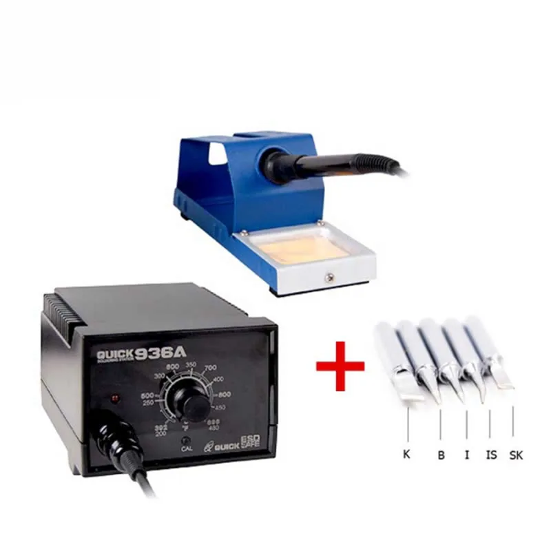 936A QUICK 936A 936 паяльная станция Quick SMD ESD паяльная станция 60 Вт паяльная станция электронный паяльник - Цвет: 936A