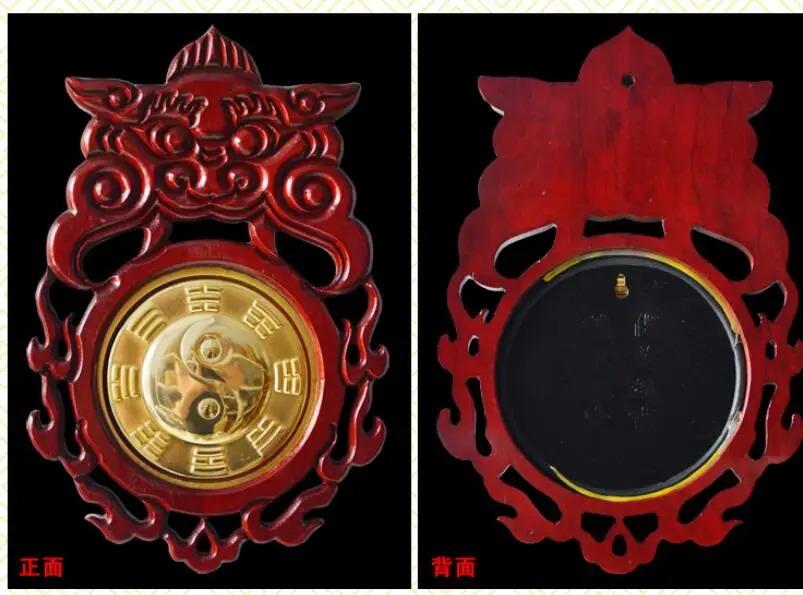 SHUN Специальный стиль и цвет чистый персиковый дерево Shoutou Bagua зеркало подвесной