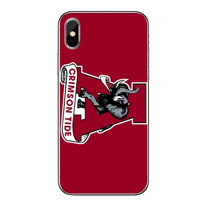 Alabama Crimson Tide ролл слон логотип с лицом силиконовые кожаный чехол для телефона LG G7 Q6