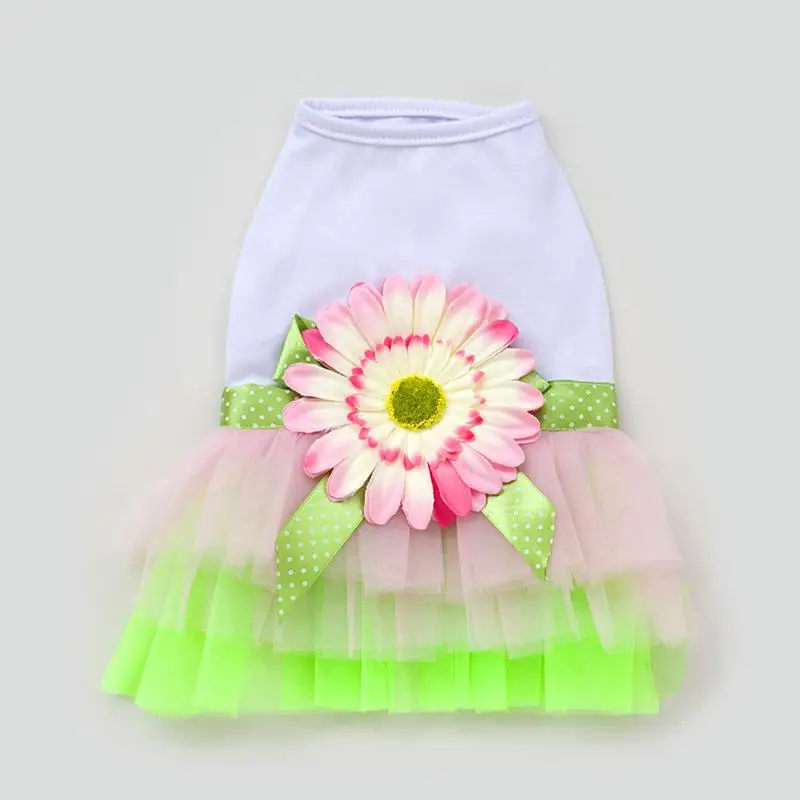 Любимая одежда собака платье для собак весной и летом лепестки торговли бренд