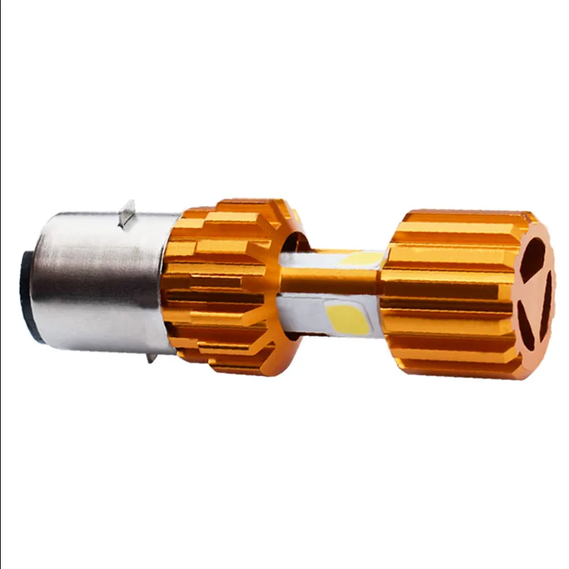 1 шт. H4 H6 BA20D H6M PX15d P15D25-1 светодиодный фары для мотоцикла 2000LM супер яркий 3* COB светодиодный Hi/Lo фонарь для скутера противотуманные фары
