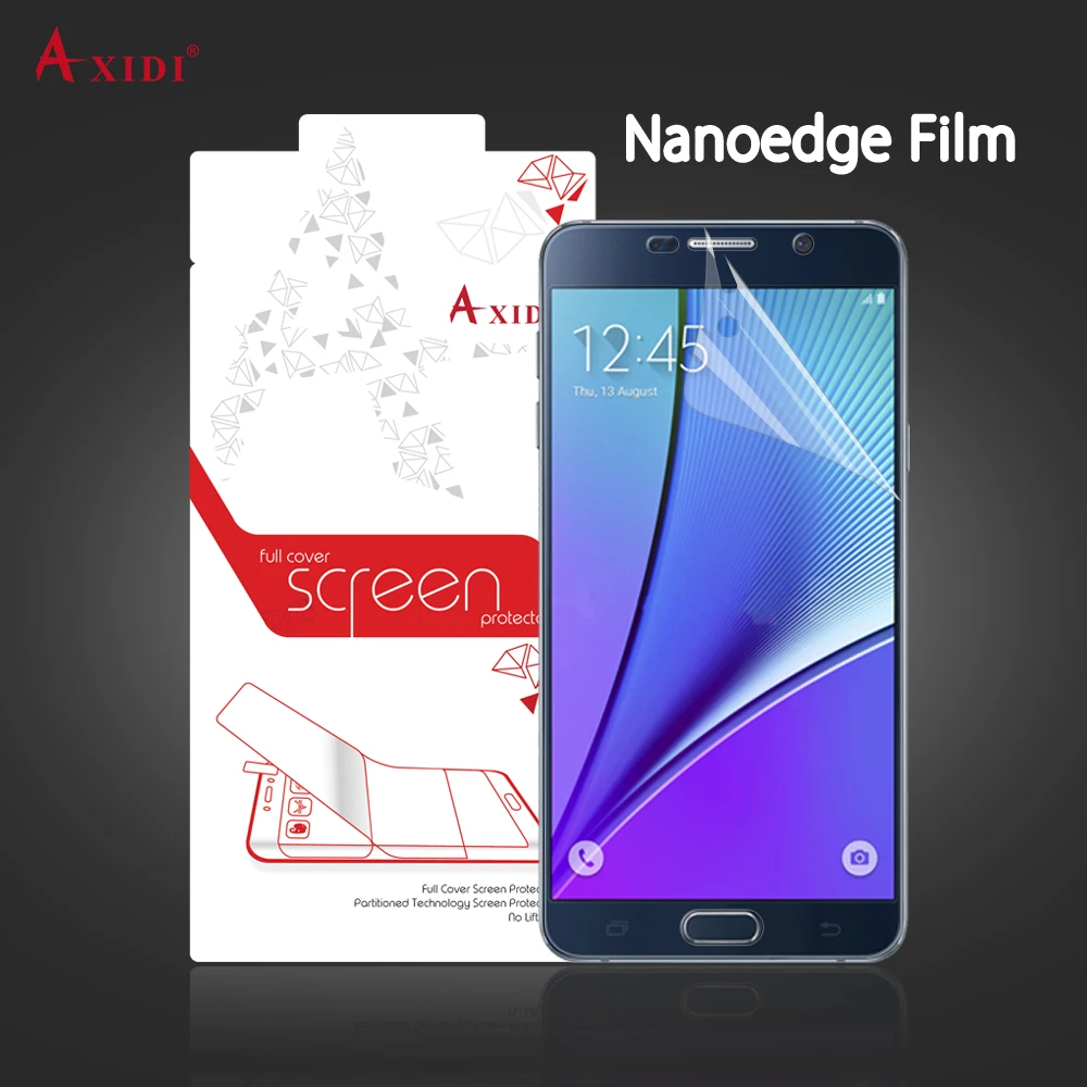 Nanoedge Экран Full Cover для Samsung Galaxy Note 5 ТПУ Стекло не закаленное покрытие кривой часть
