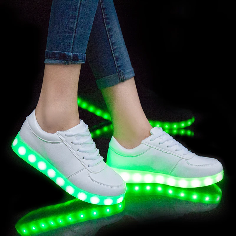 2018 New USB illuminated krasovki luminous sneakers glowing kids shoes children with sole led light up for girls&ampboys | Детская