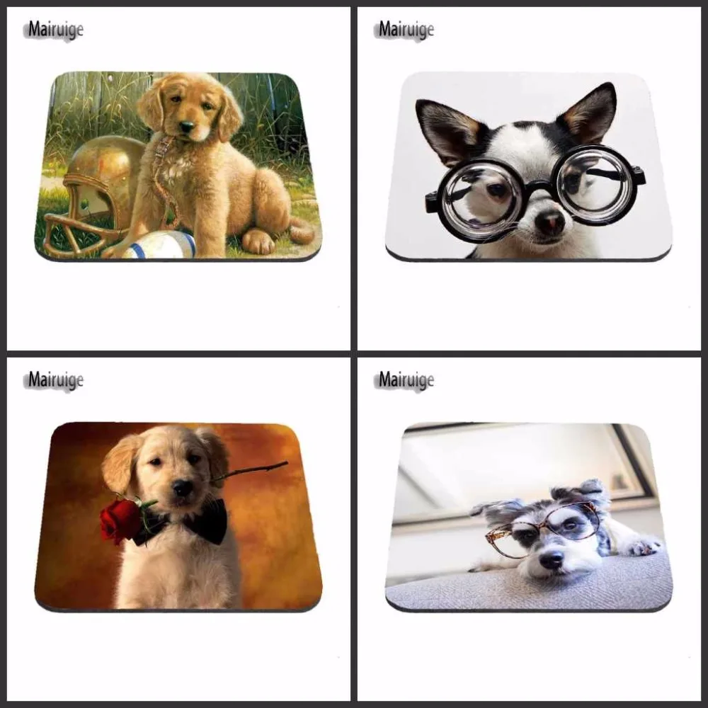 

Mairuige Cheap Fashion Customized funny Glasses Dog Mouse Pad Gaming Gear Anti-Slip Durable Rubber Mousepad for PC Optical Mouse