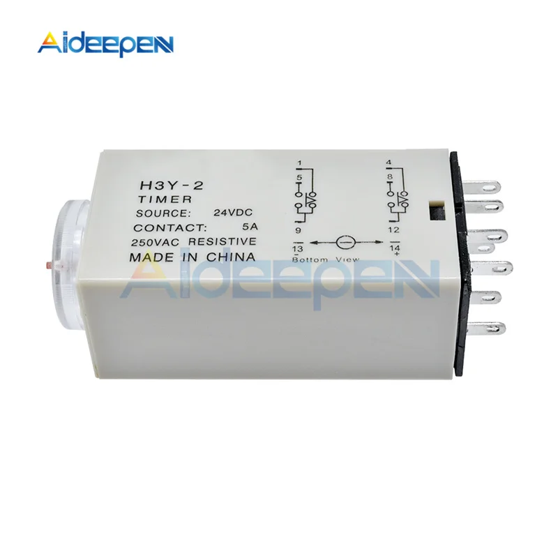 1 комплект H3Y-2 AC 110 В 220 В DC 12 В 24 В таймер задержки Реле времени модуль 8 Pin 0-30 минут/секунд с PYF08A релейная база розетка