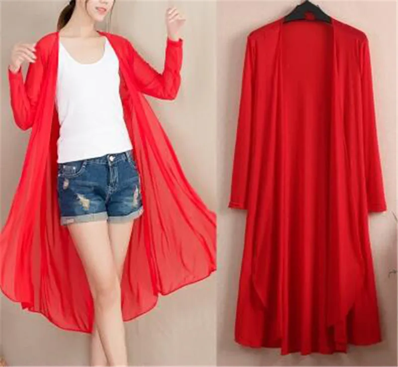 Длинное летнее кимоно Женская белая блузка розовая рубашка 4XL 5XL большие размеры|