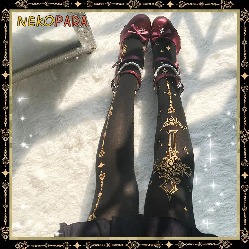 Женские готические колготки в стиле "Лолита" Fate Gear & brвозвышенной формы
