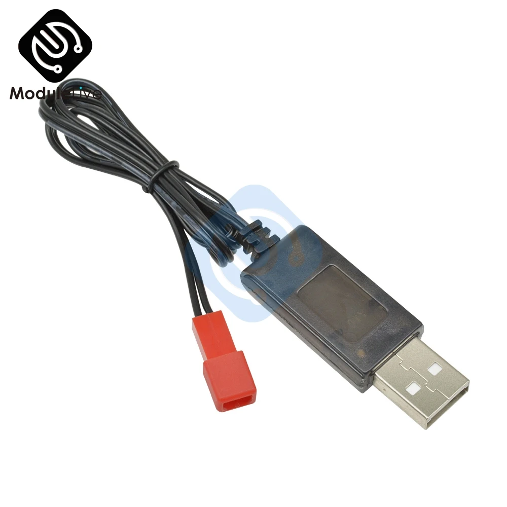 3 7 В 500mA выход 1S Lipo литиевая батарея USB кабель Зарядное устройство Красный JST