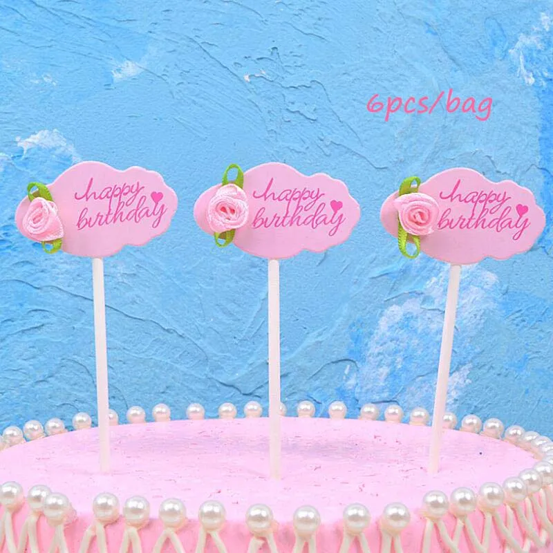 Подарок для BabyShower 8 сезонов 5 штук бумаги с днем рождения торт кексы украшение на