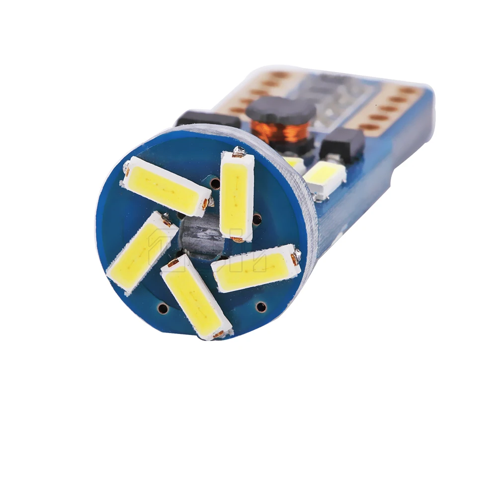 100 шт. W5W T10 15SMD 4014 led canbus без ошибок светодиодный светильник для багажника