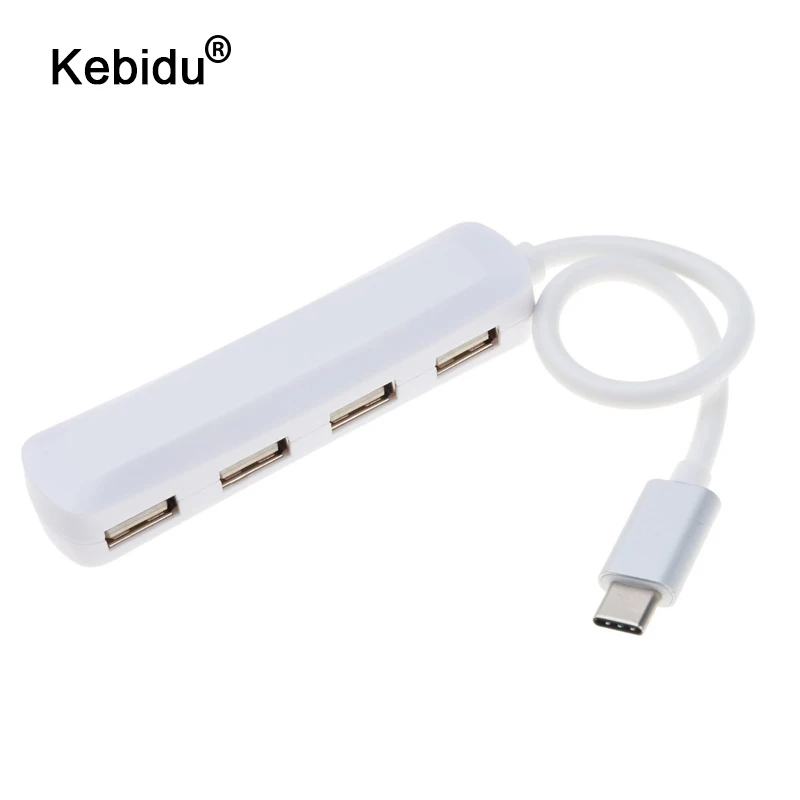 Kebidu Тип c 4 Порты usb хаб USB 3 1 к 2 0 разъем разветвитель адаптер для Macbook Pro телефонный